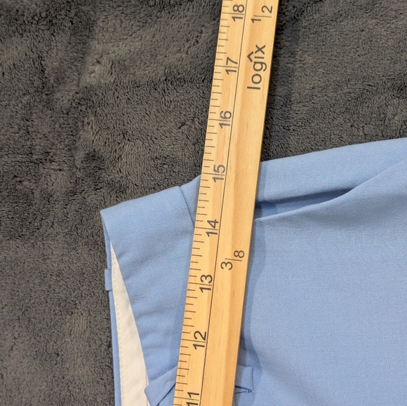 THEORY Treeca Cropped Wool-blend Slim-leg Blue Pants Women's Size 4 Office Attir - Picture 7 of 13